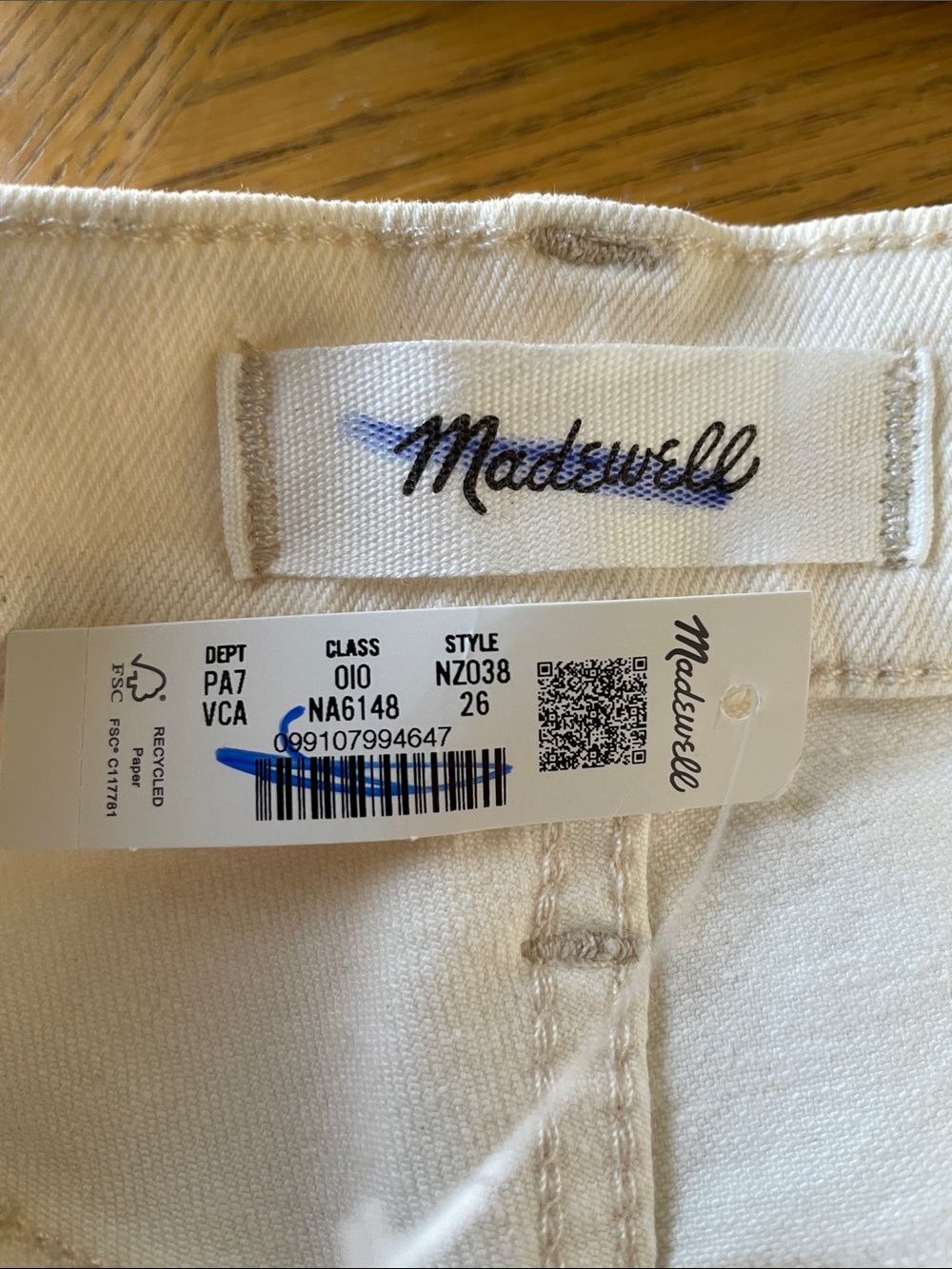 Madewell The Perfect Vintage Wide-Leg Crop Jean SIZE 26 NEW w/ Tag - Picture 7 of 10